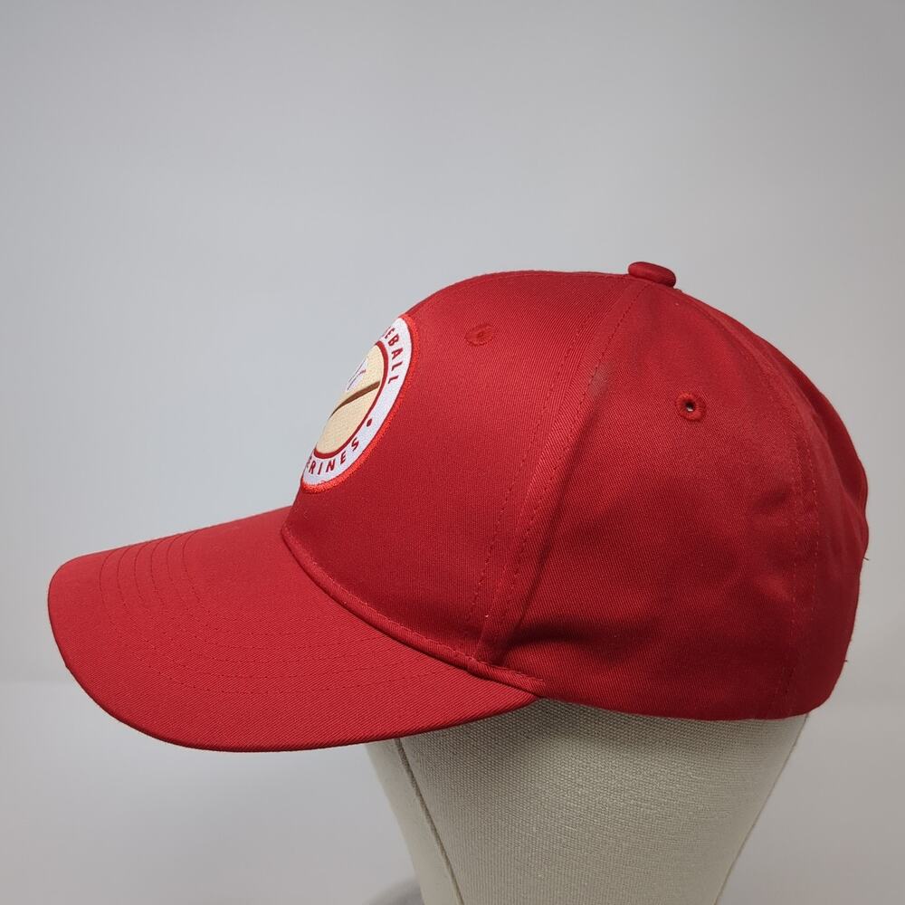 Baseball Peacherines Patch Strapback Hat Red One … - image 3